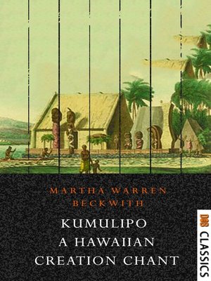 cover image of The Kumulipo: A Hawaiian Creation Chant